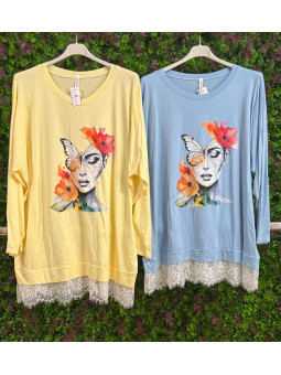 Camiseta Encaje